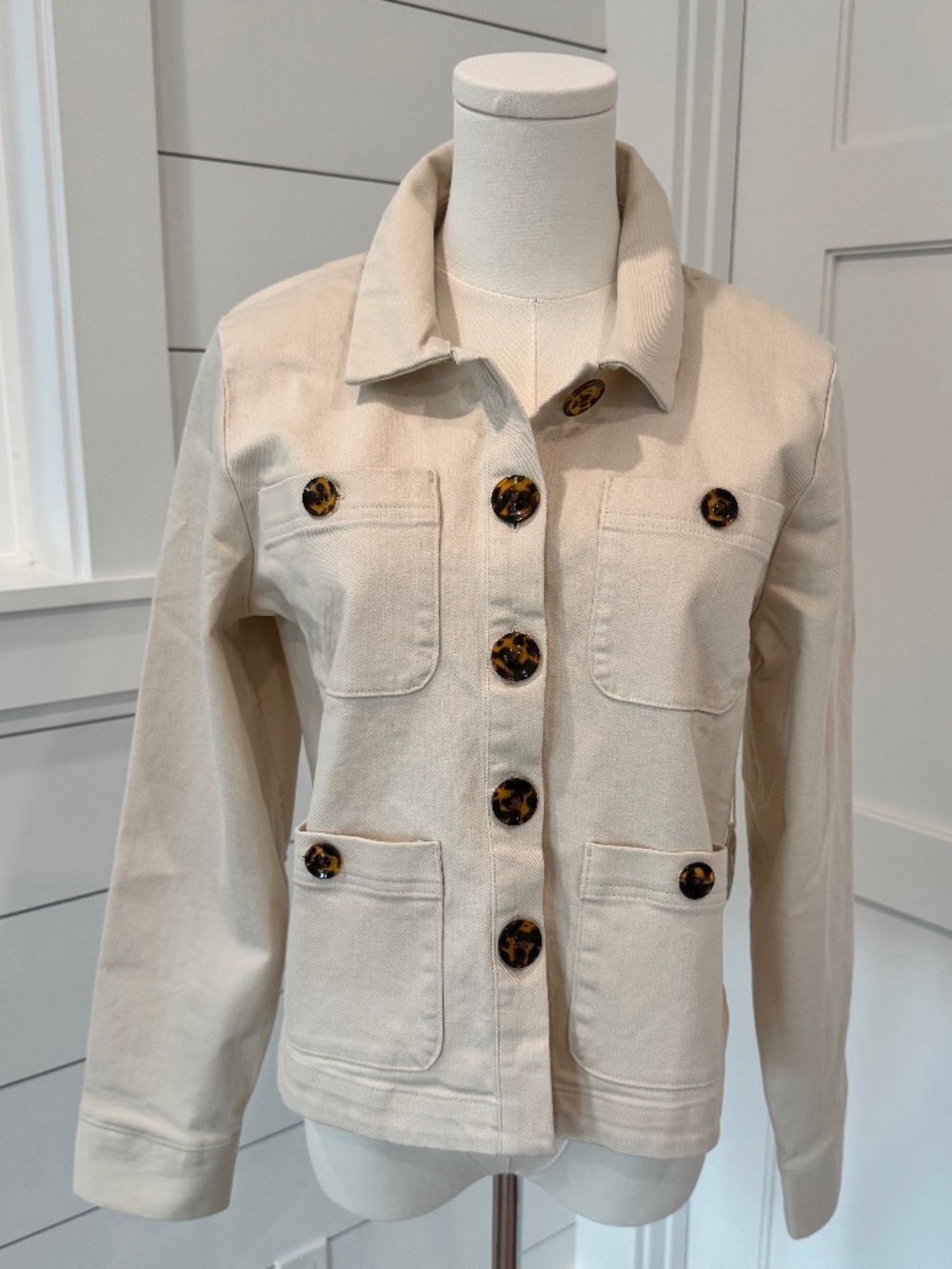 NWT Spartina 449 Reagan Jacket, Sand, Size Small - Picture 2 of 9